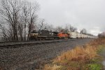 NS 4130 and BNSF 6744 with a westbound train